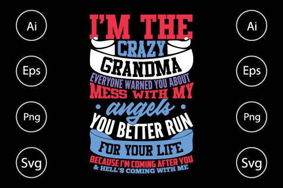 Crazy Grandma Graphics for Bold Crafts