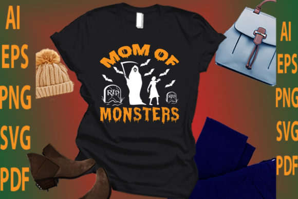 Mom of Monsters: Graphics for Crafts & Branding