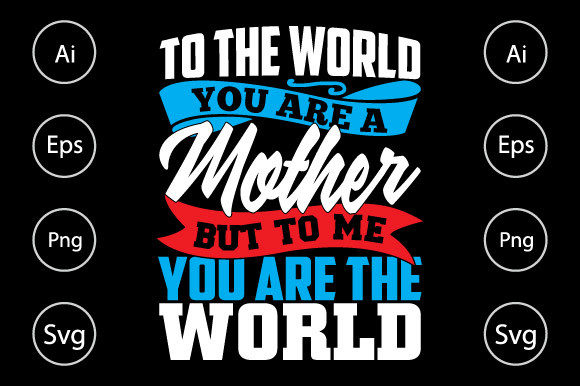 Mother Typography Graphics for Crafts & Shirts