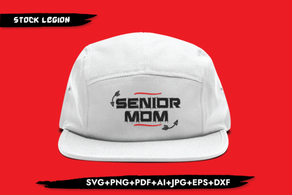 Senior Mom Arrow: Graphics for Crafts & Branding